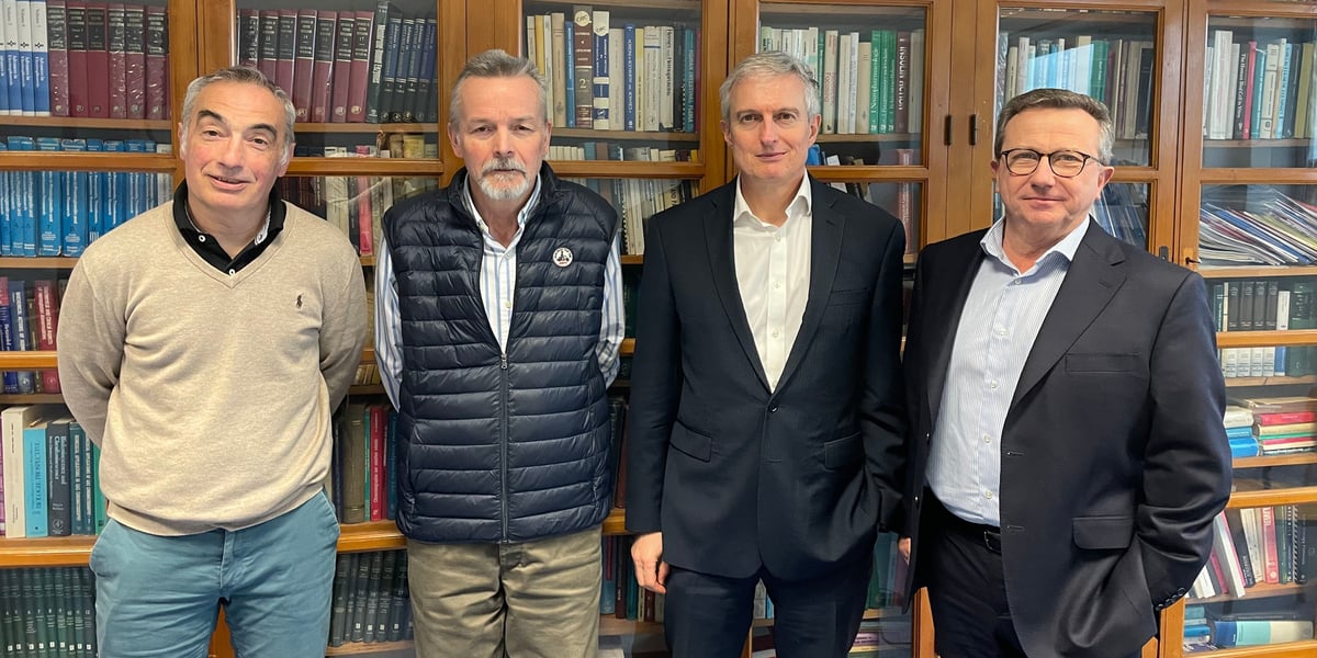 Les fondateurs de Curlim Vincent Sol, Alexis Desmoulière, Laurent Richebourg et Franck Sturtz espèrent être en mesure de proposer un traitement à l'horizon 2030-2032 pour les maladies de Charcot-Marie-Tooth.