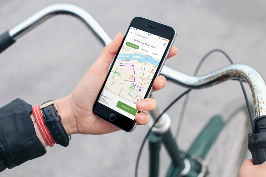 Premier marché de l'application Geovelo : l'Ile-de-France