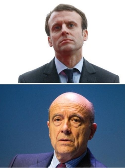 Emmanuel macron et alain juppe en tete des bonnes opinions dans un sondage