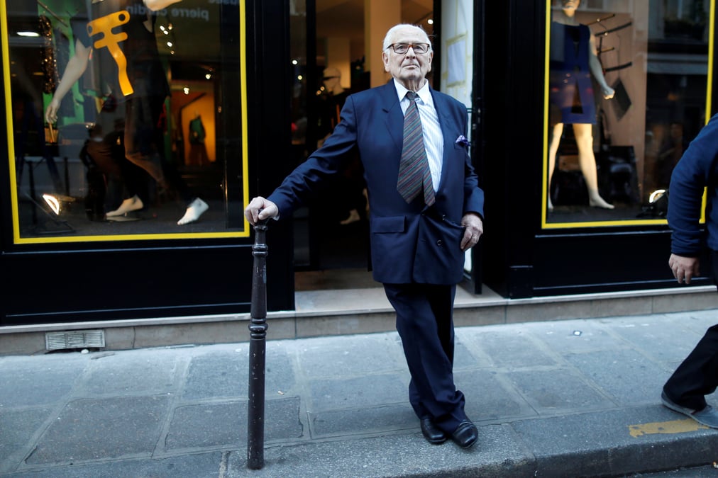Le couturier francais pierre cardin est mort a l'age de 98 ans