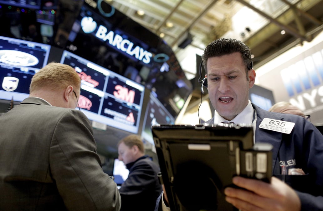 Des traders a la bourse de wall street