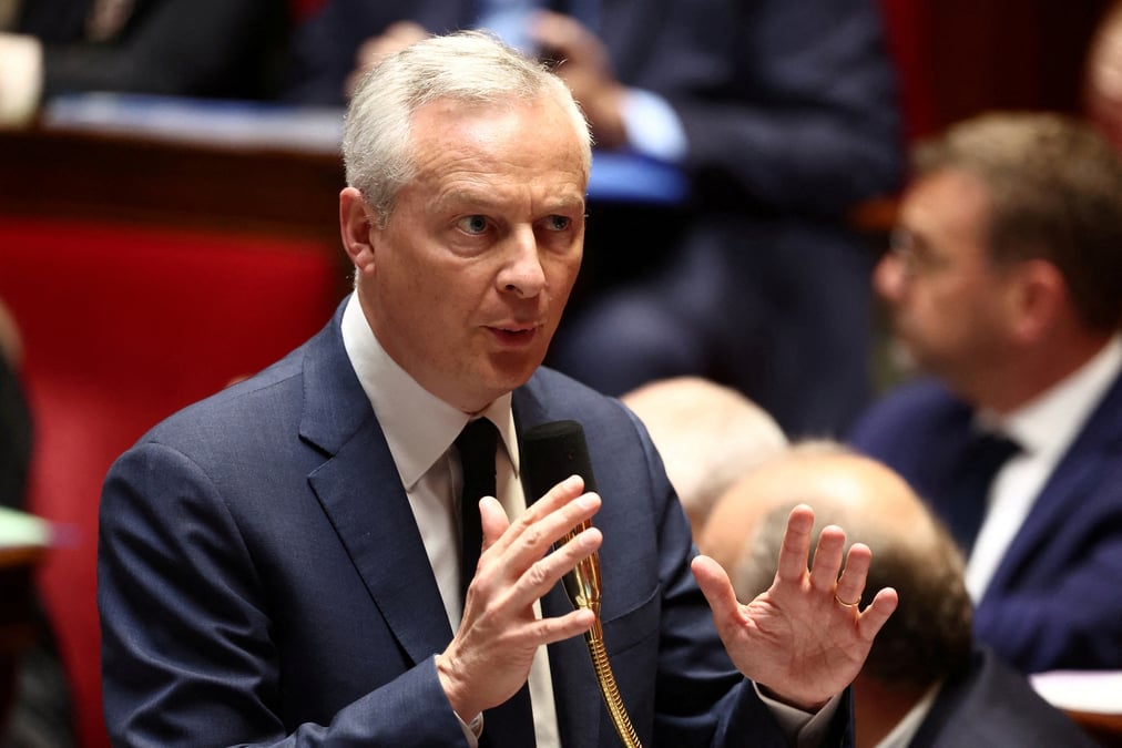 Photo d'archives du ministre de l'economie et des finances bruno le maire