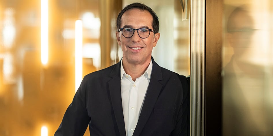 Nicolas Hieronimus, au siège de L’Oréal en juin 2023.