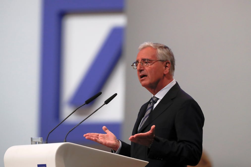 Le president de deutsche bank renonce a un 3e mandat