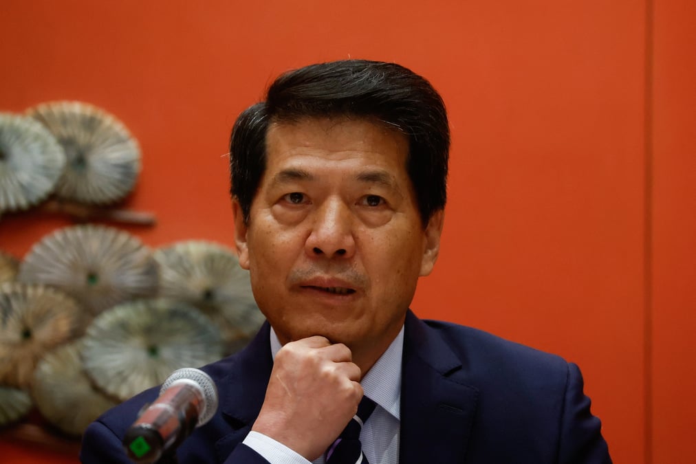 L'envoye special chinois pour les affaires eurasiennes li hui a pekin, en chine