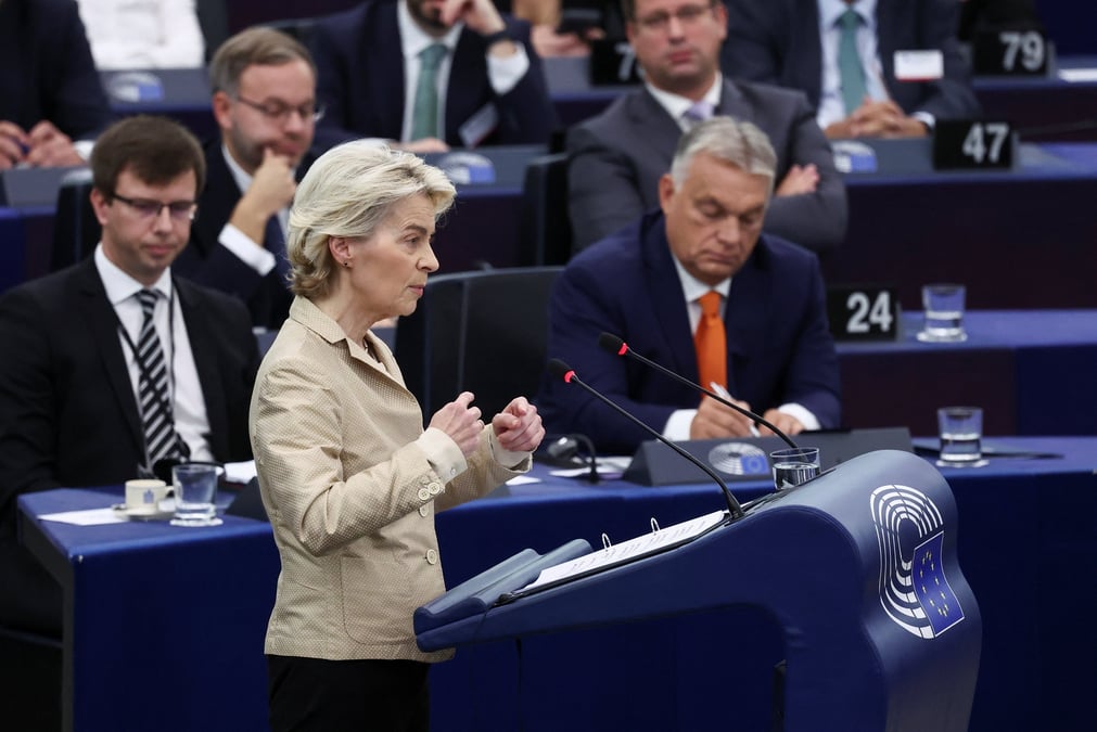 Discours de la presidente de la commission europeenne au parlement europeen