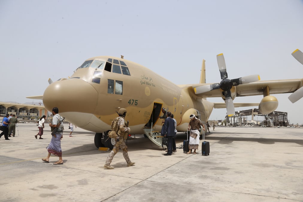 Raid aerien saoudien a taiz au yemen