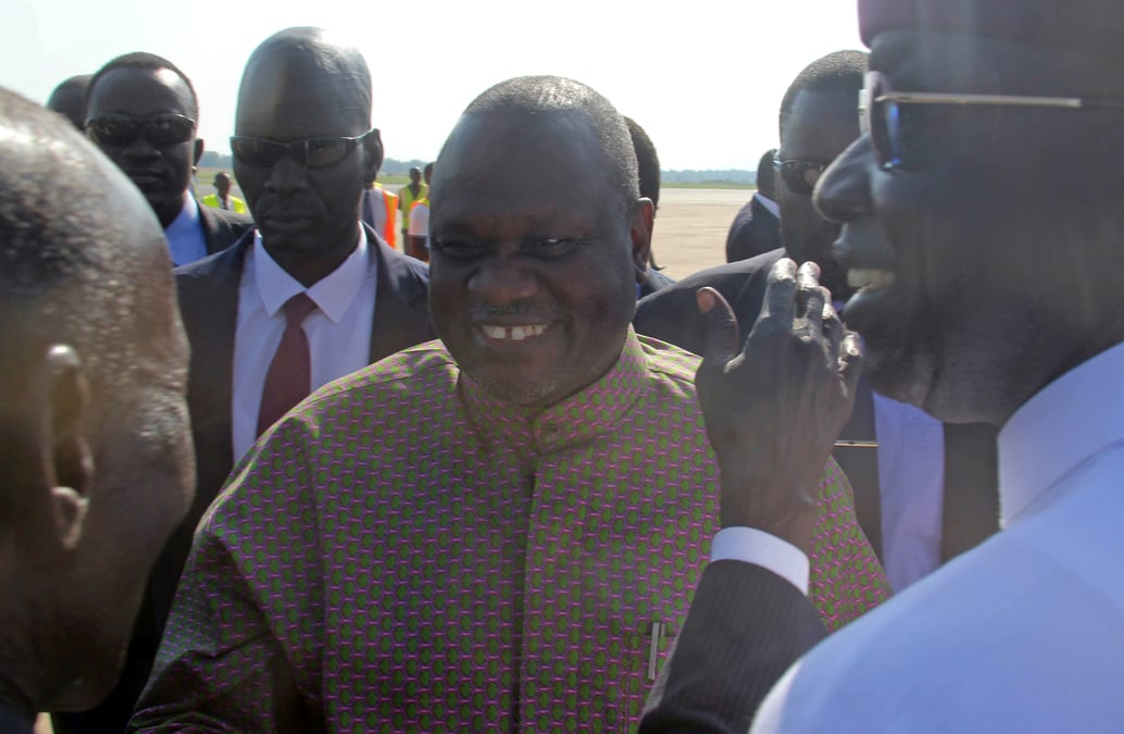 Le chef rebelle sud-soudanais riek machar de retour a juba