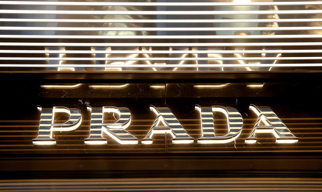 Photo d'archives du logo prada
