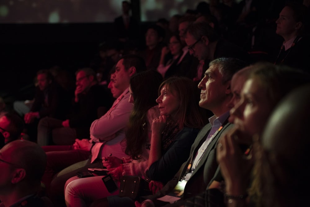 Lors du Mastercard Innovation Forum 2018.
