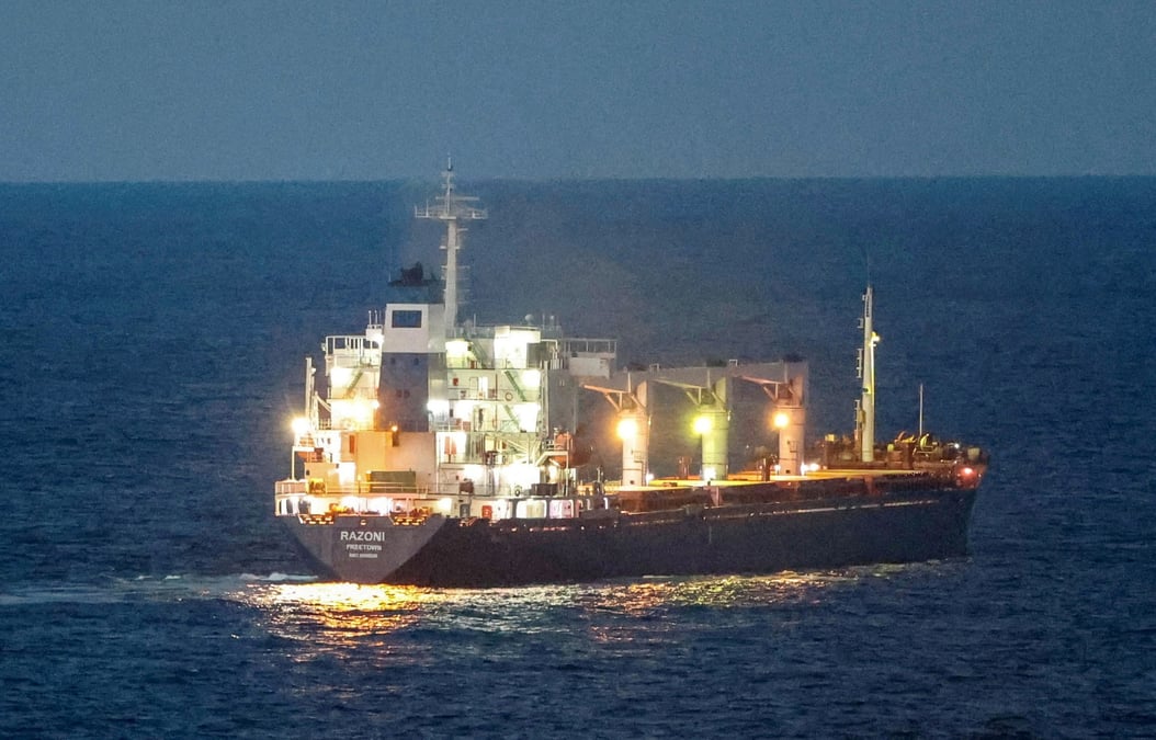 Photo d'archives d'un bateau transportant des cereales depuis les ports ukrainiens de la mer noire