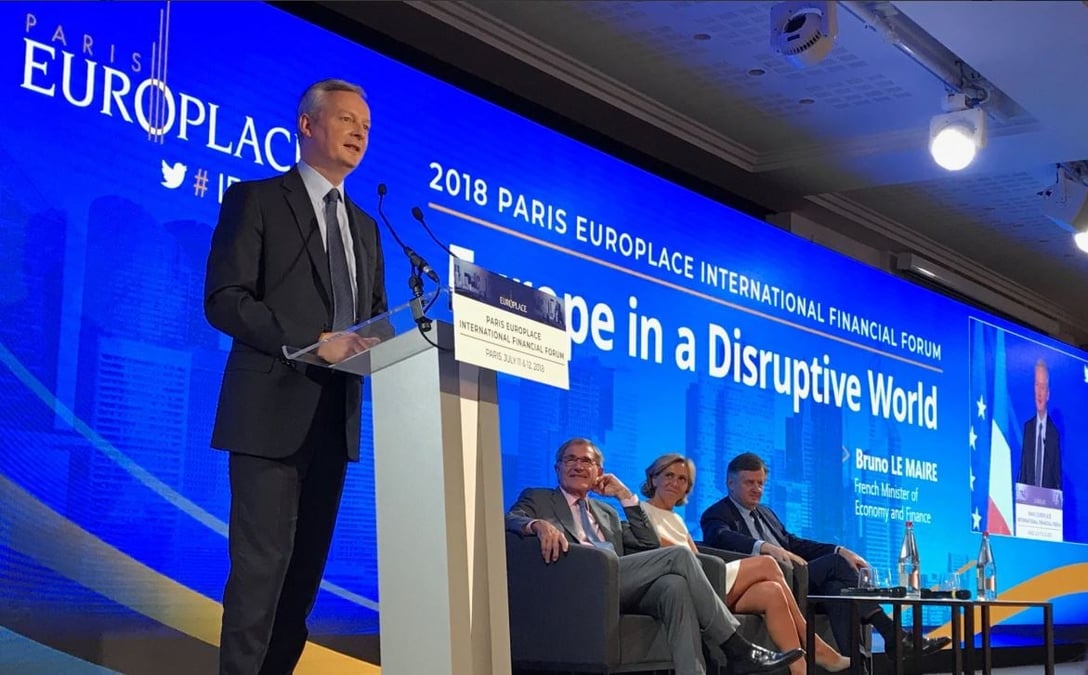 Paris Europlace Bruno Le Maire Mestrallet Pécresse Romanet
