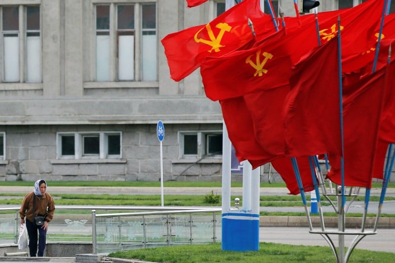Derniers preparatifs a pyongyang avant le congres du parti des travailleurs