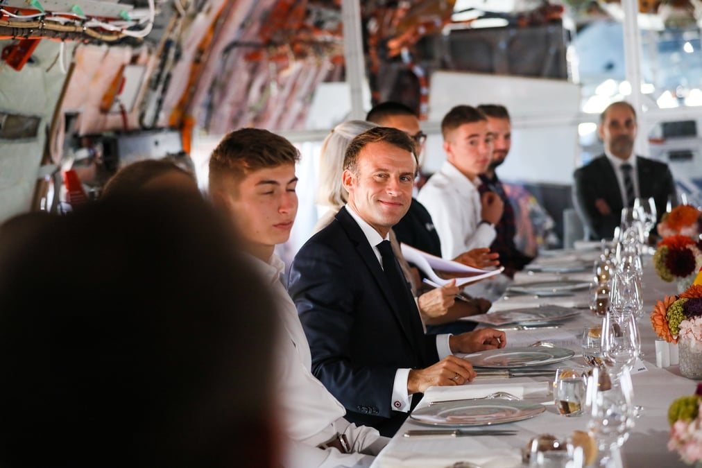 Macron et Merkel à Airbus