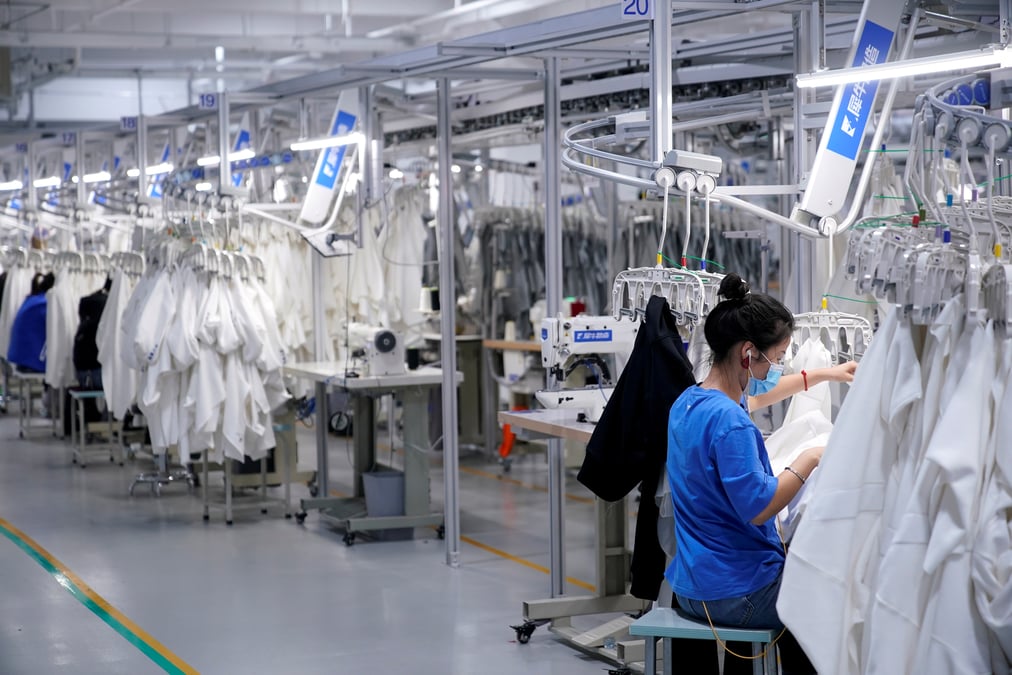 Chine: la production industrielle augmente pour le huitieme mois consecutif