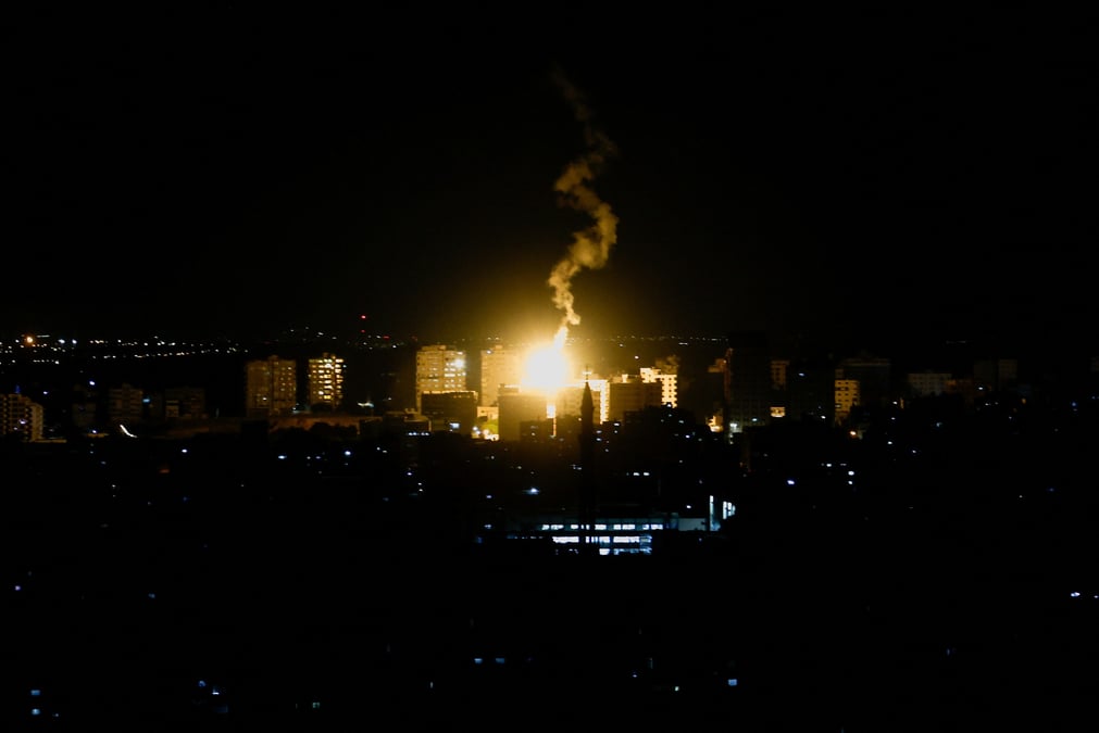 Des flammes a gaza