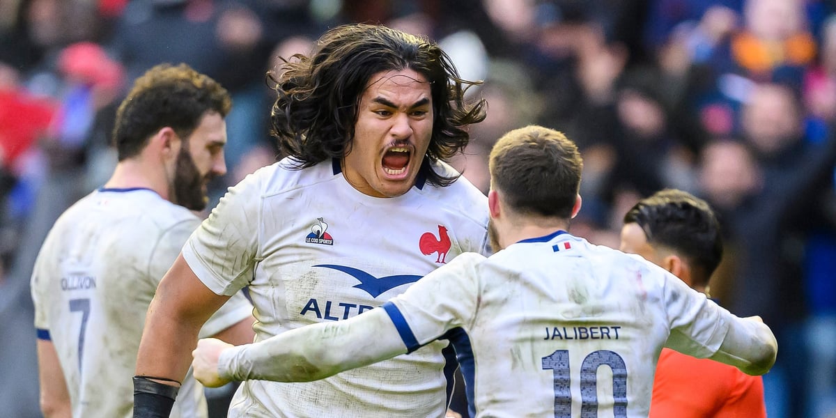 Posolo Tuilagi à Édimbourg, le 10 février, lors d’Écosse-France.