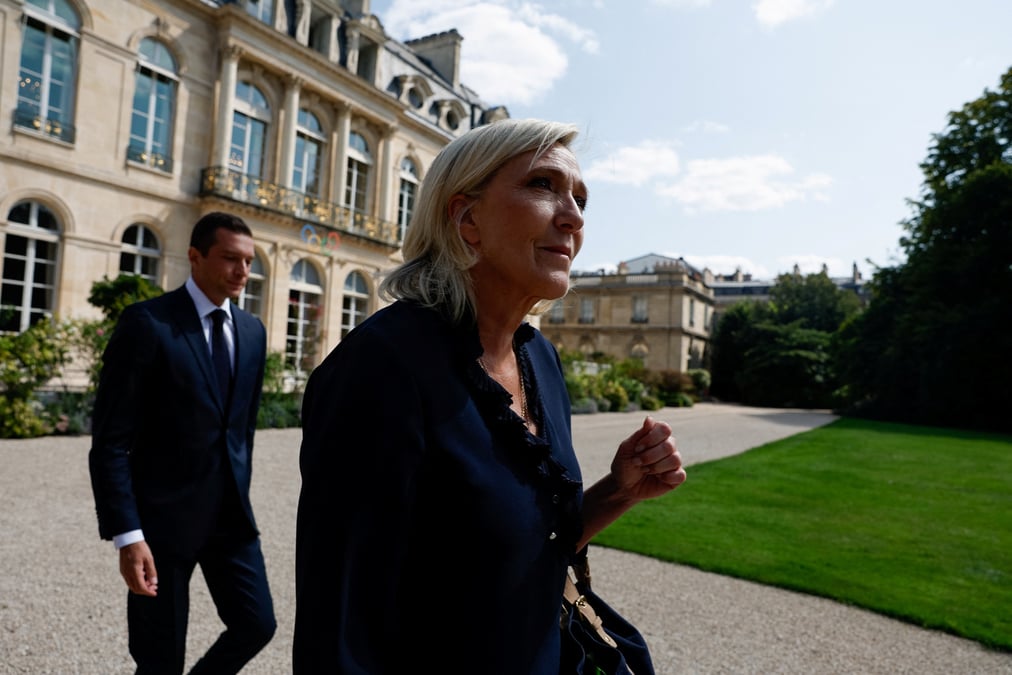 French president macron meets party leaders for talks to discuss appointing a new prime minister, in paris