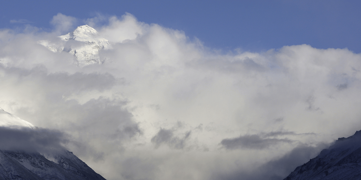 Everest, Himalaya, brume,