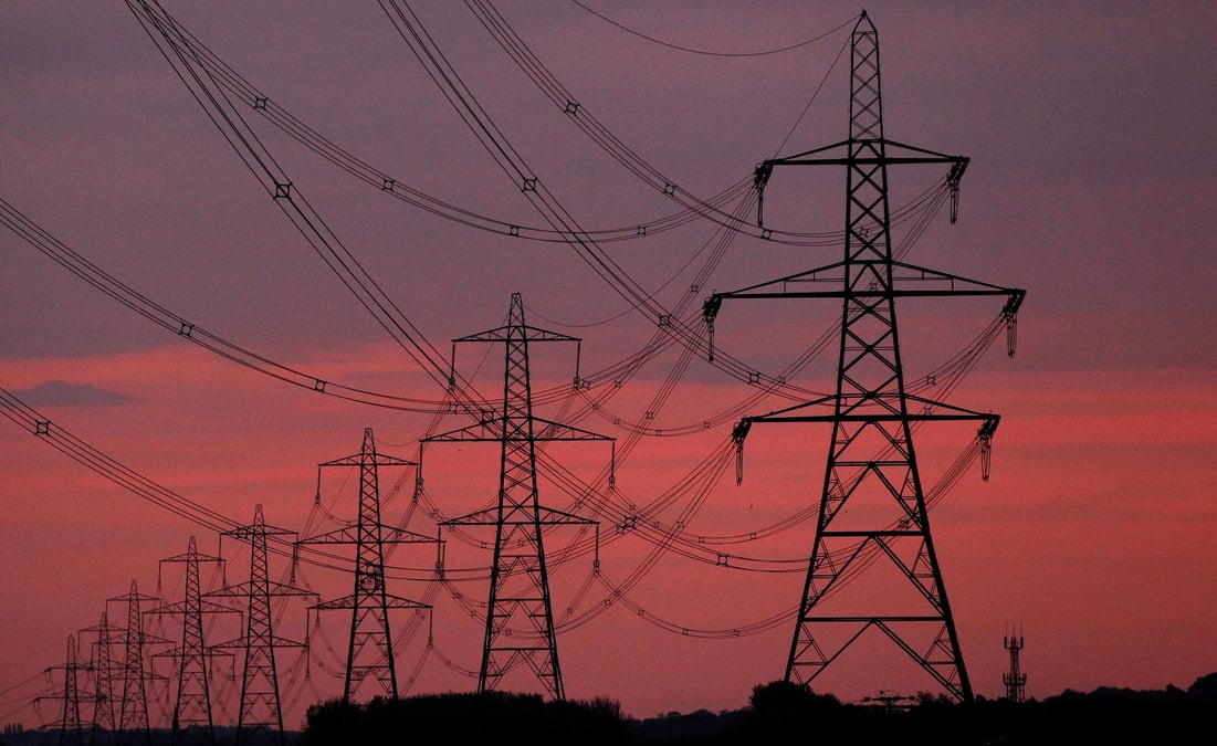 Pylônes électriques, Nord de l'Angleterre