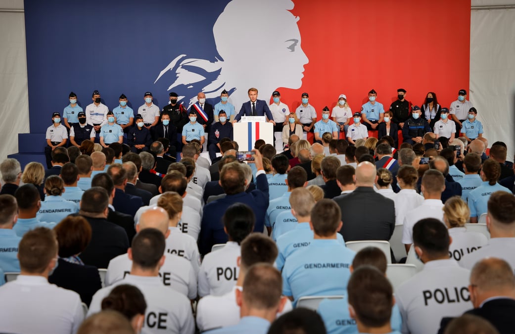 France: macron lance une loi de programmation pour les securites interieures