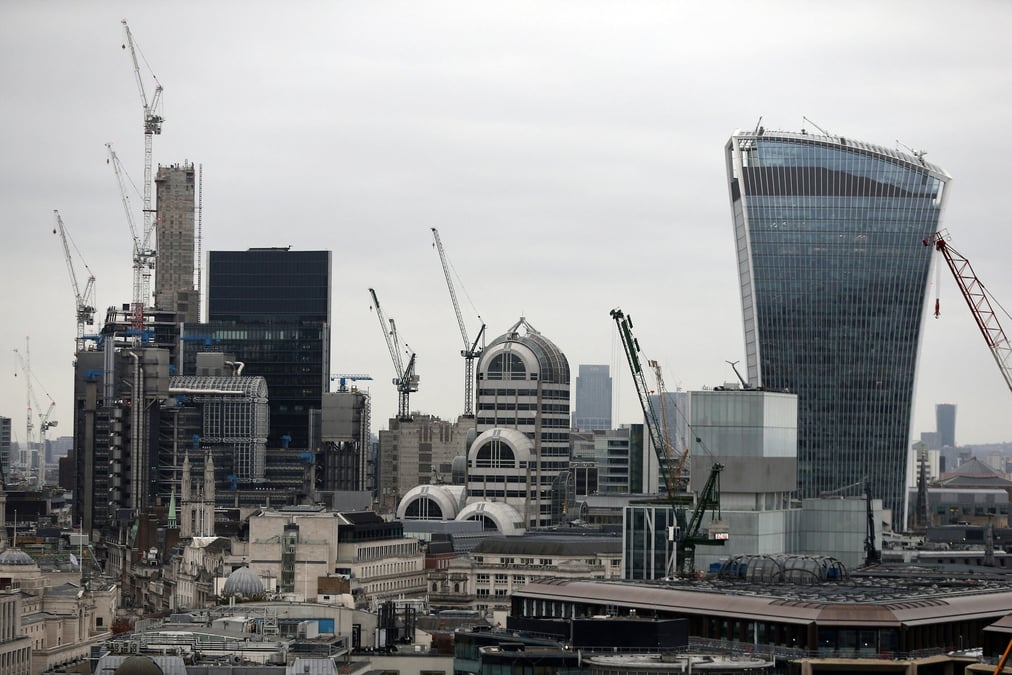 Une vue de la city de londres