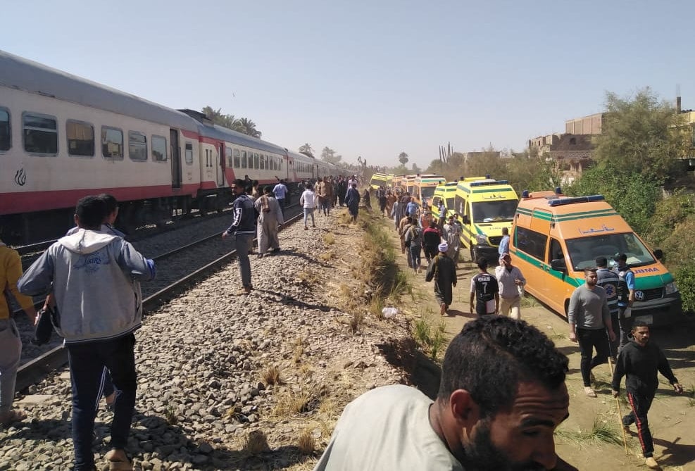 Collision de trains en egypte, 32 morts et 108 blesses