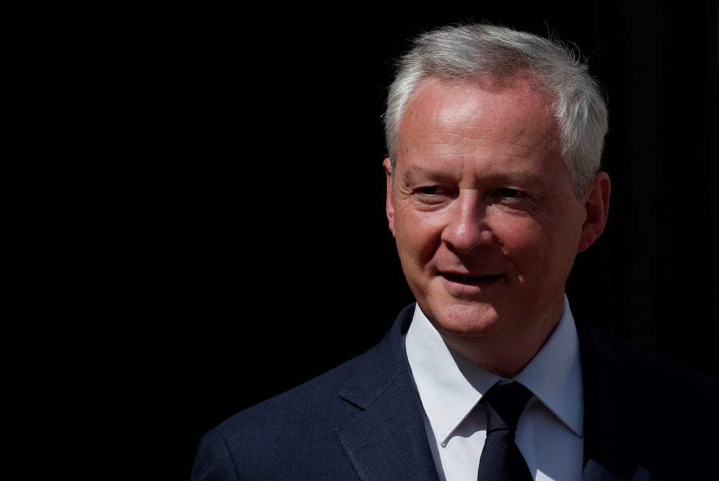 Photo du ministre de l'economie, bruno le maire