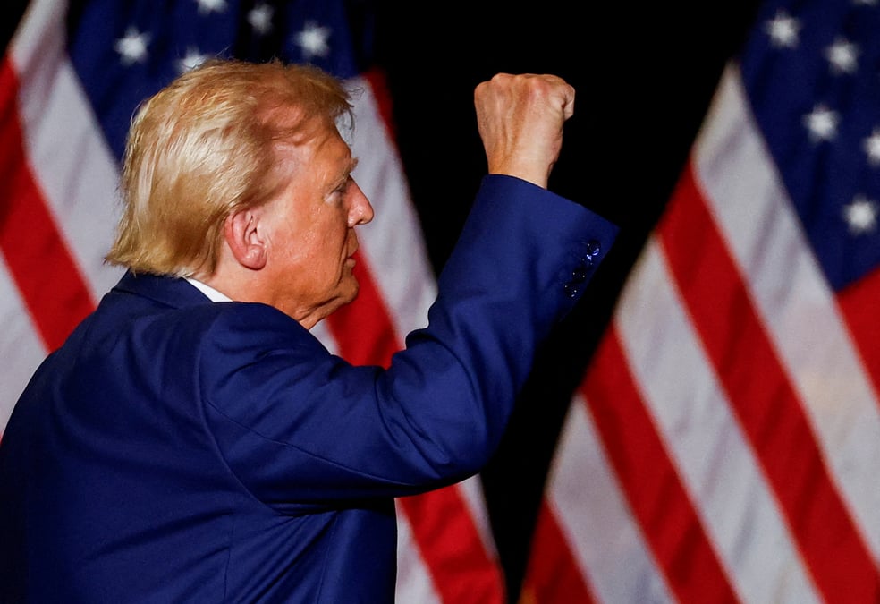 Donald Trump a 67% de chance de gagner la course à la Maison Blanche, contre 33,1% pour Kamala Harris, d'après les parieurs du site Polymarket.