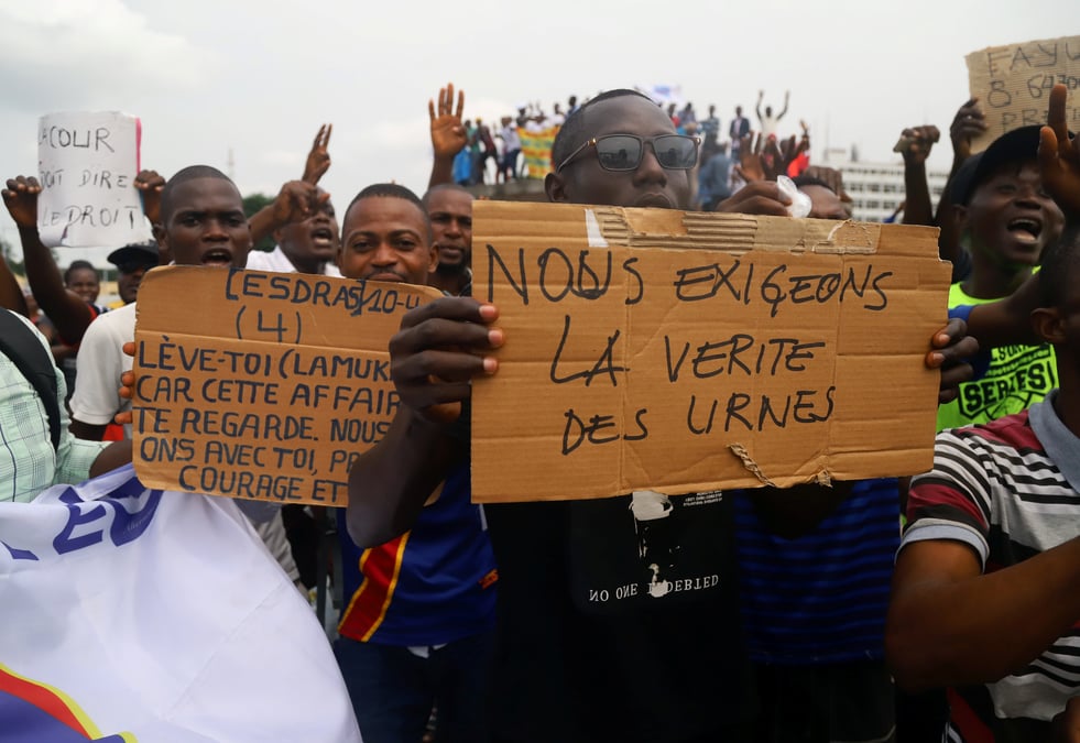 Kinshasa ne repoussera pas la proclamation des resultats du scrutin