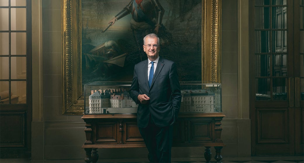 François Villeroy de Galhau à la Banque de France, le 26 août 2024.