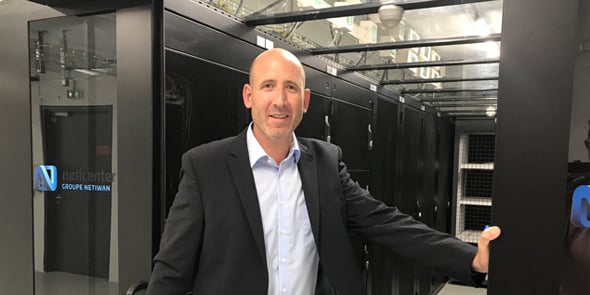 Vincent Arcas, directeur du développement de Netiwan à l’intérieur du Neticenter de Bouillargues.
