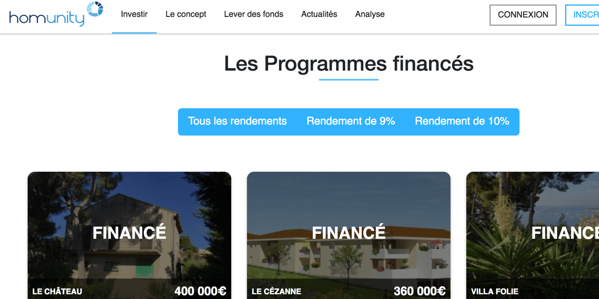 Homunity immobilier crowdfunding