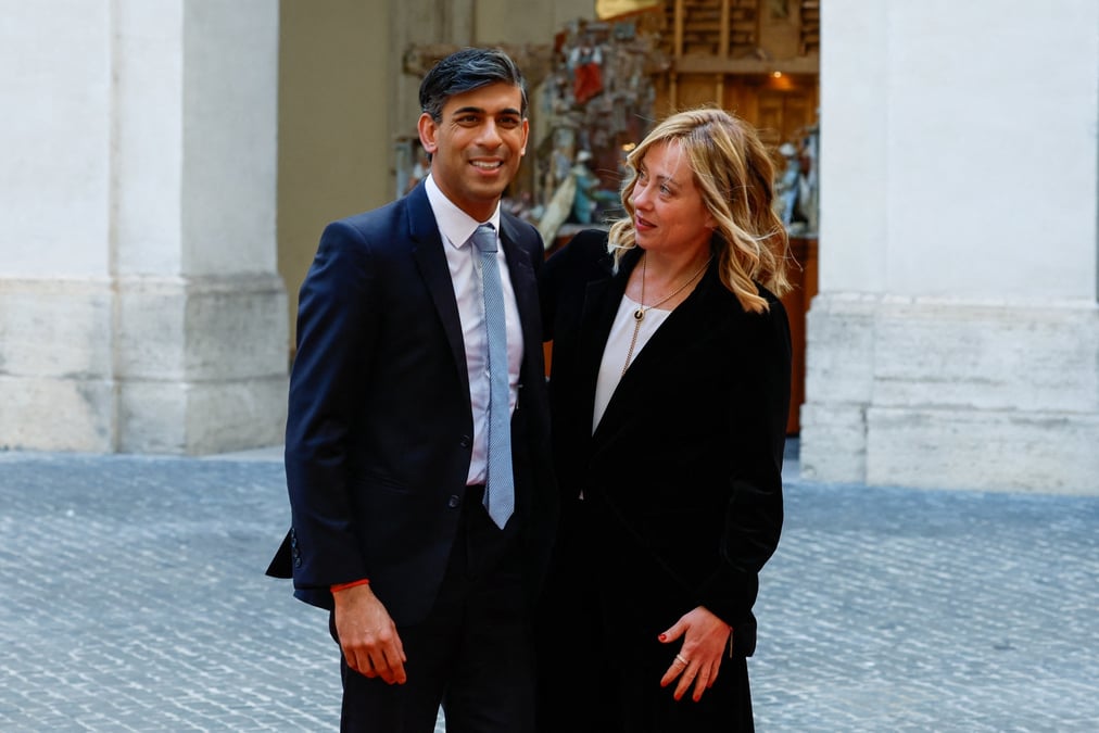 Meloni rencontre sunak a rome