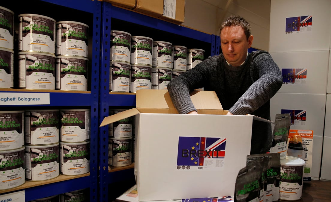 Une "brexit box" a 295 livres pour survivre 30 jours au brexit