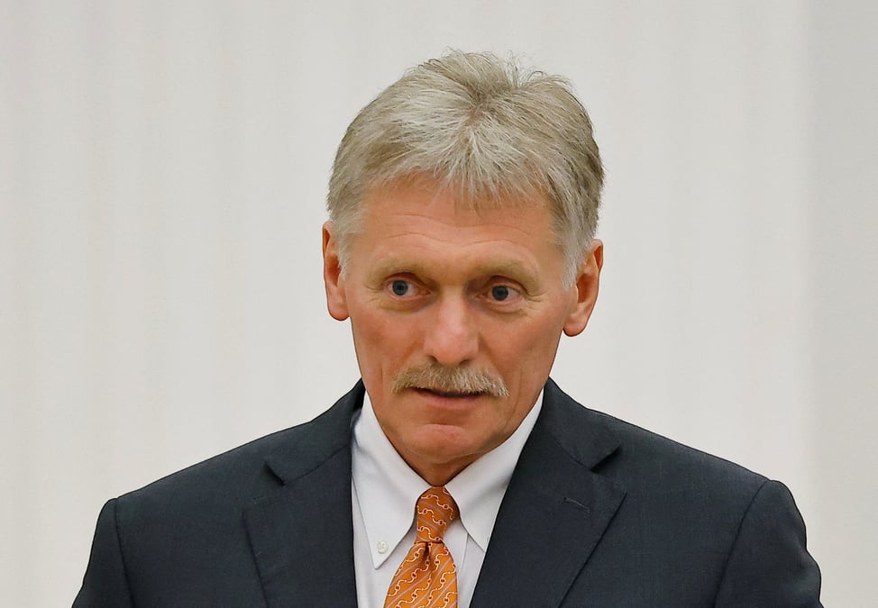 Le porte-parole du kremlin dmitri peskov lors d'une conference de presse a moscou
