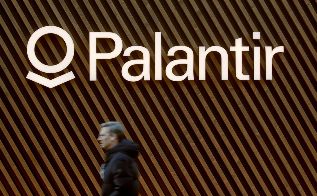 Logo Palantir, spécialiste américain de l'analyse de données