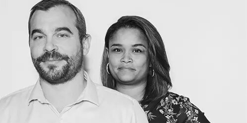 Benjamin Chalande, cofondateur et président fondateur du groupe Lundi Matin, et Gaelle Chalande, cofondatrice et COO de l'entreprise.