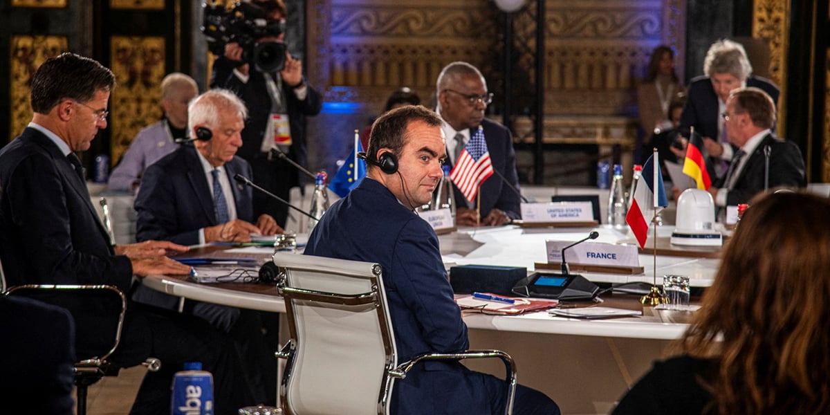 Sébastien Lecornu était présent au G7 des ministres de la Défense hier à Naples.