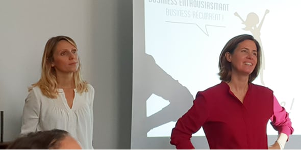 Anne Brissaud (animatrice) et Marie Eloy (fondatrice) présente le réseau Bouge ta Boite à Montpellier
