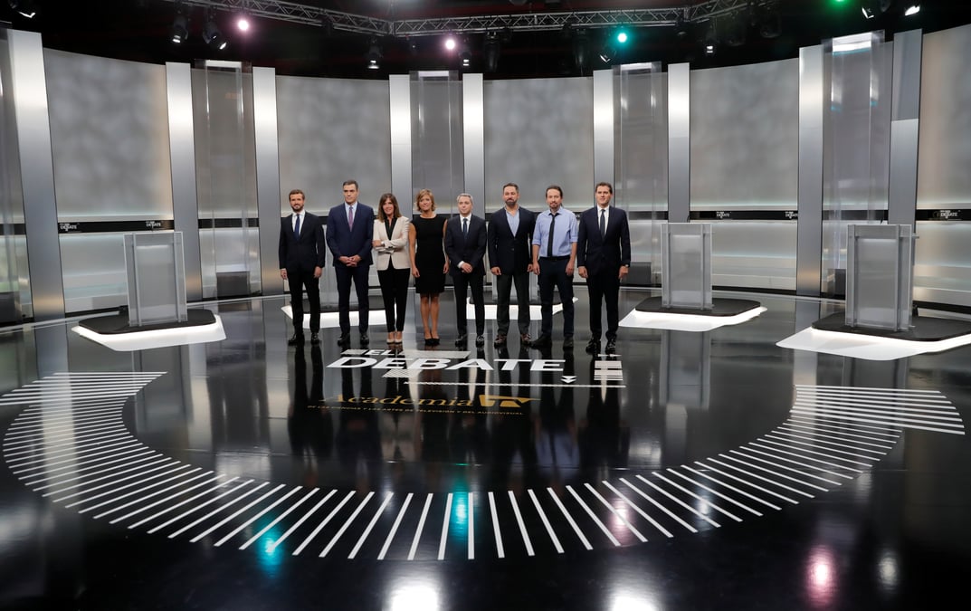 La question de la catalogne au coeur d'un debat electoral en espagne