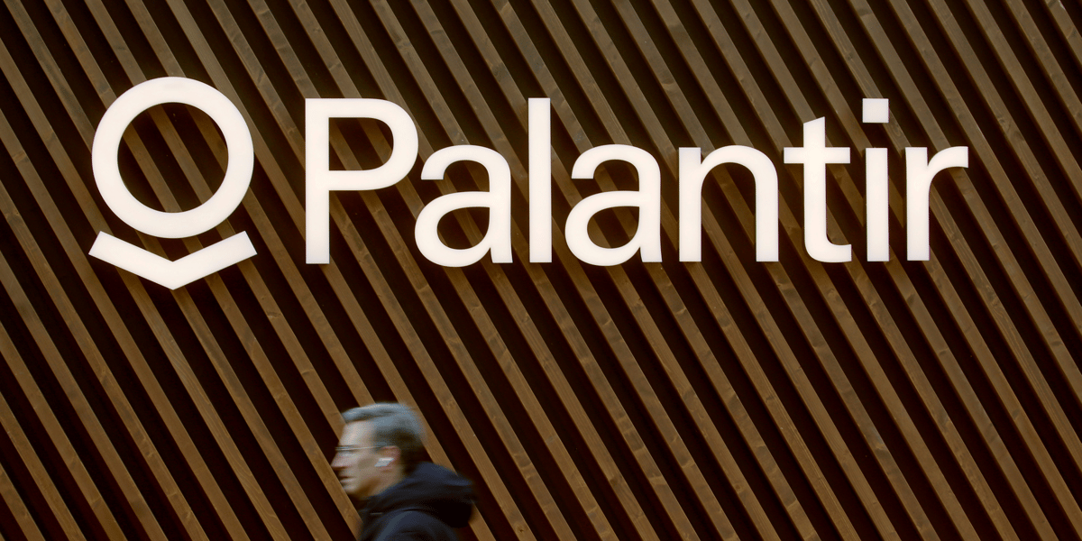 Logo Palantir, spécialiste américain de l'analyse de données