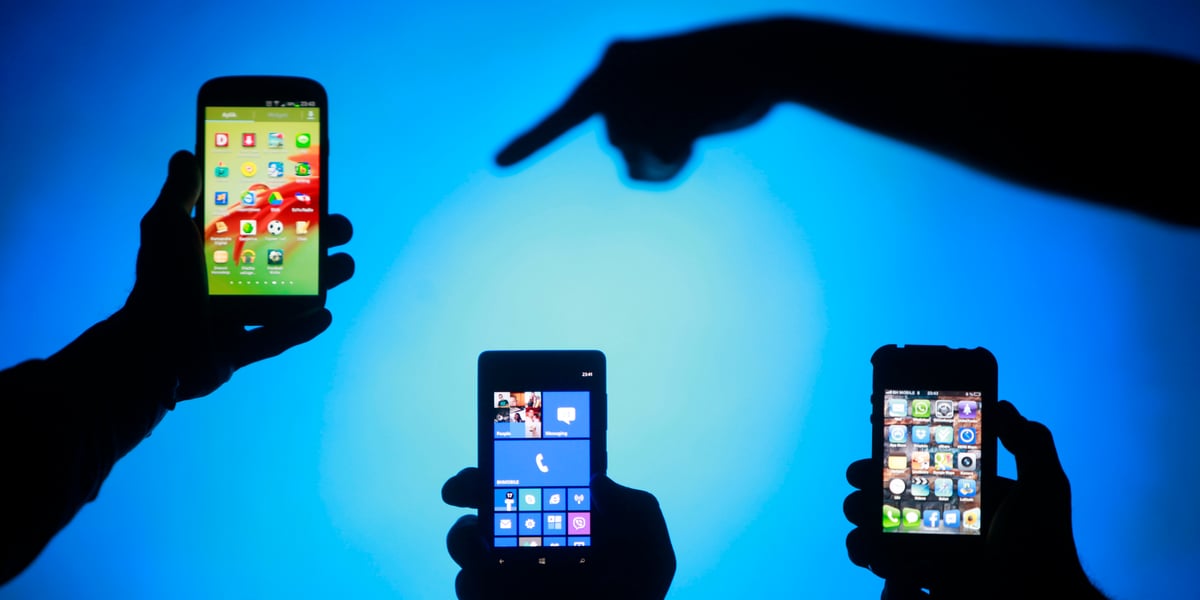 smartphones téléphones mobiles