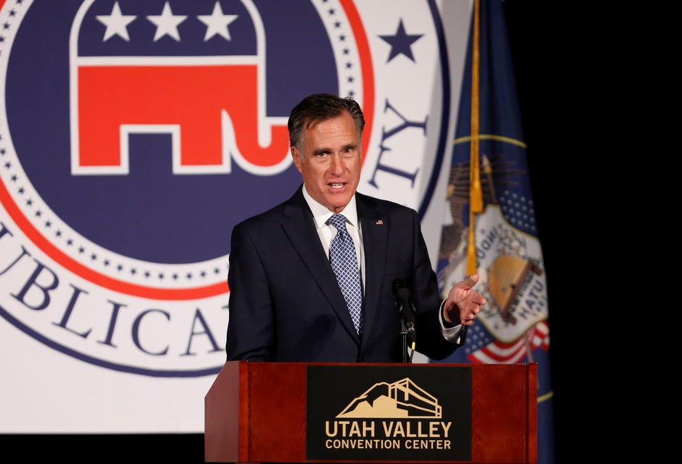 Trump soutient la candidature de romney au senat dans l'utah