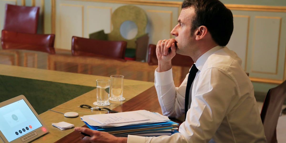 Le président Emmanuel Macron