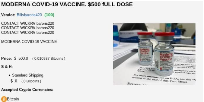 petite annonce vaccin arnaque