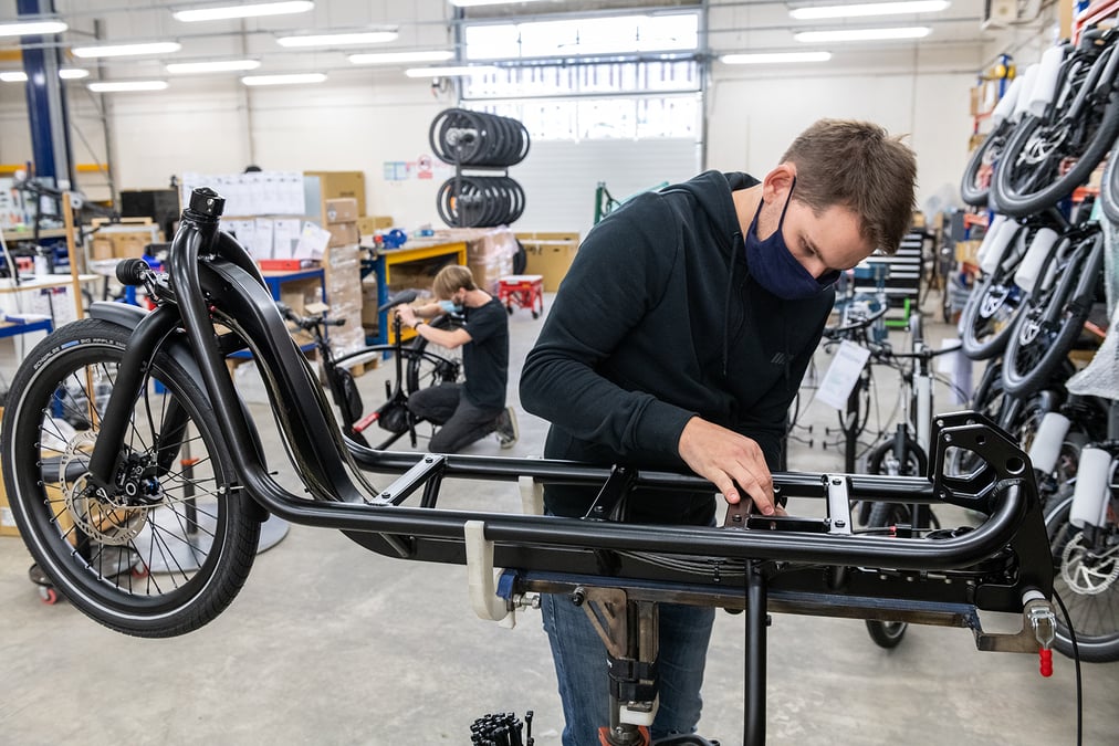 Atelier de production à Longvic, près de Dijon