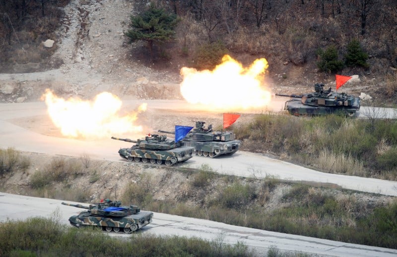Les exercices militaires americano-coreens devoiles apres les jo