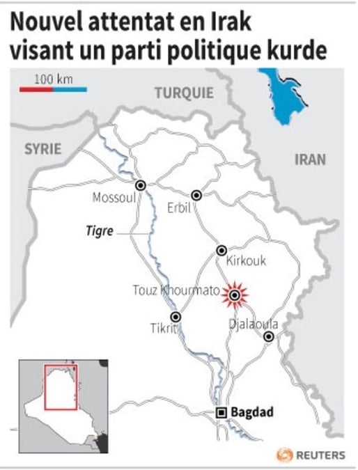 Nouvel attentat contre un parti politique kurde en Irak