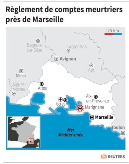 Reglement de comptes meurtriers pres de marseille